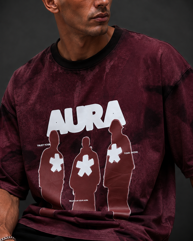 AURA Oversized Tee - Blacklights Streetwear