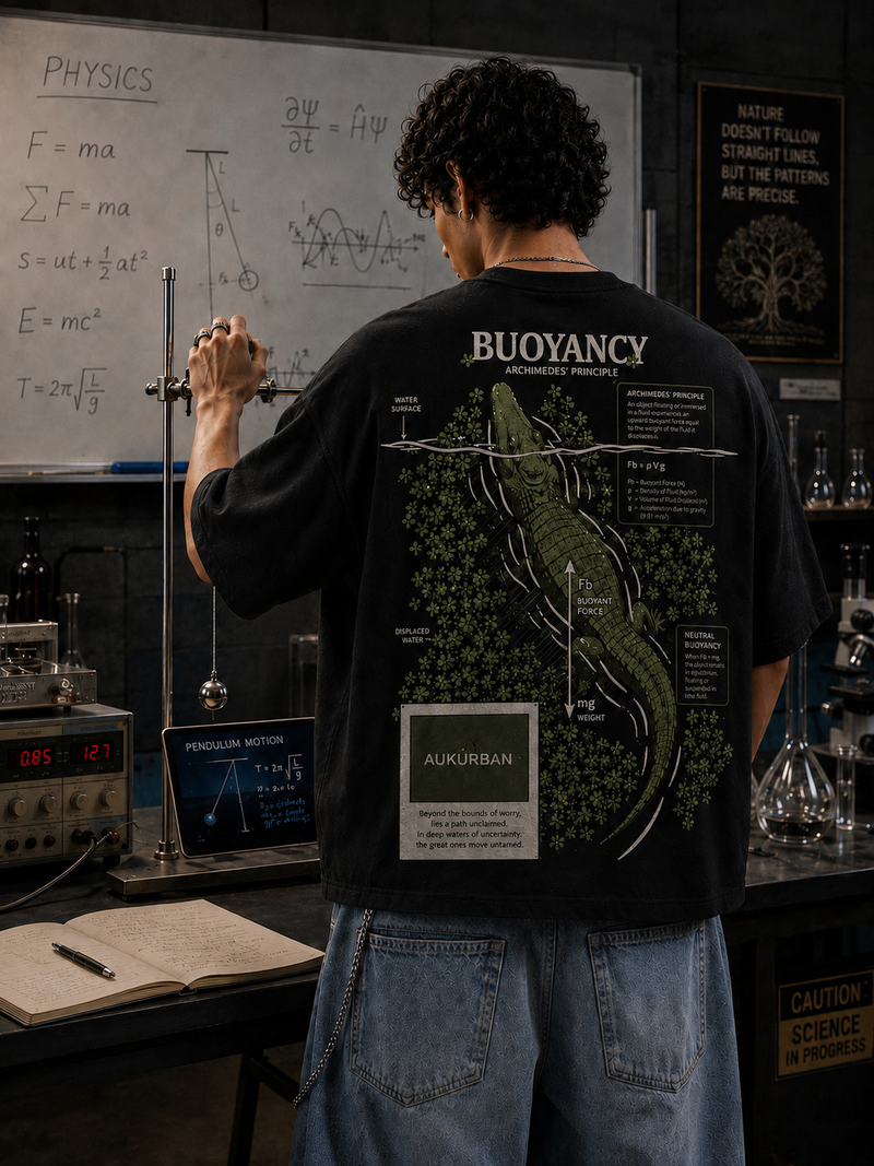 Archimedes Principle Tee - Science Collection Blacklights